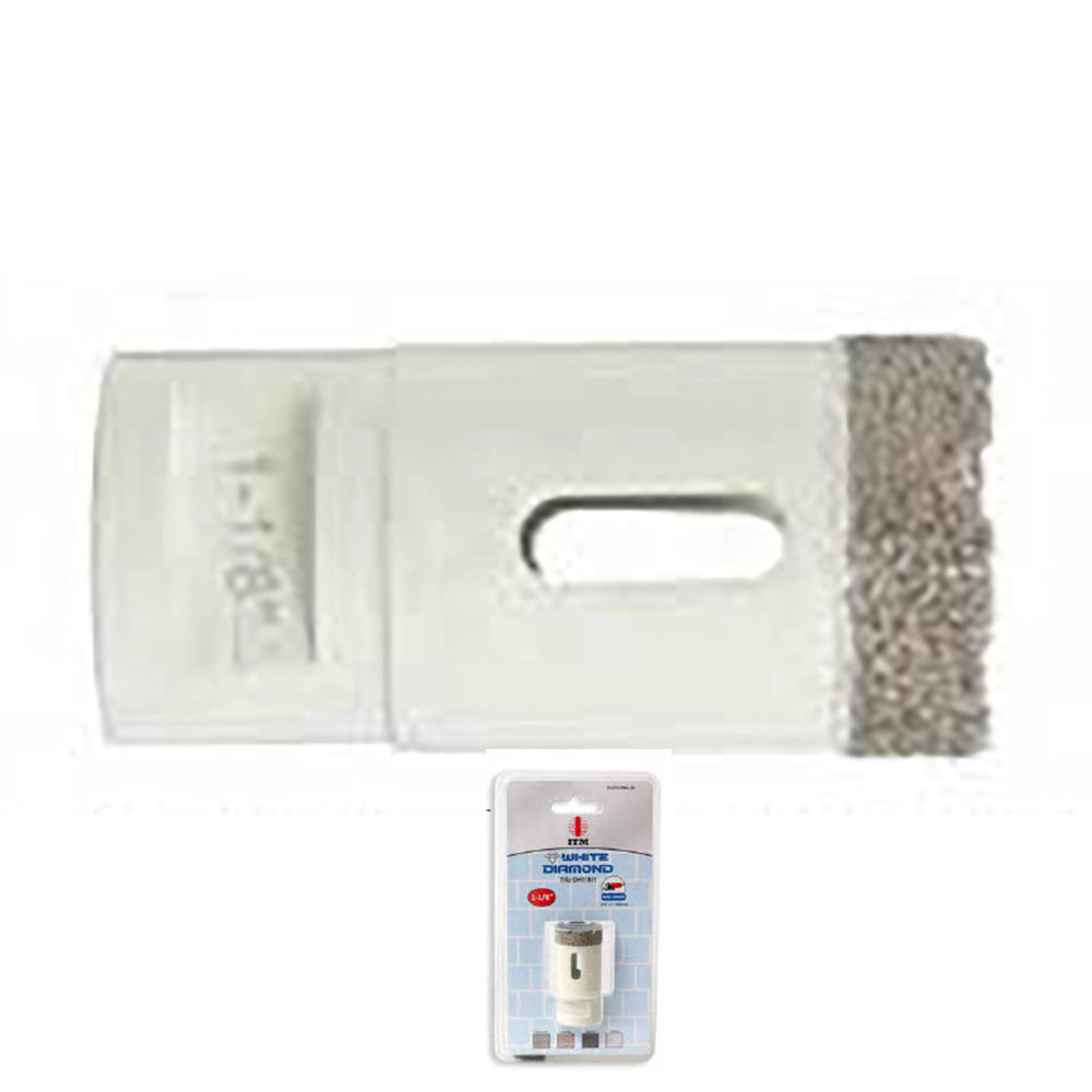 2" ITM White Diamond Tile Bit 5/8 in. Thread OAL 2 3/8 in. Drilling 1 1/4 in.