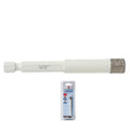 1/2” ITM White Diamond Tile Bit 1/4 in. Hex Impact Shank OAL 3 1/8 in. Drilling-1 1/4 in.