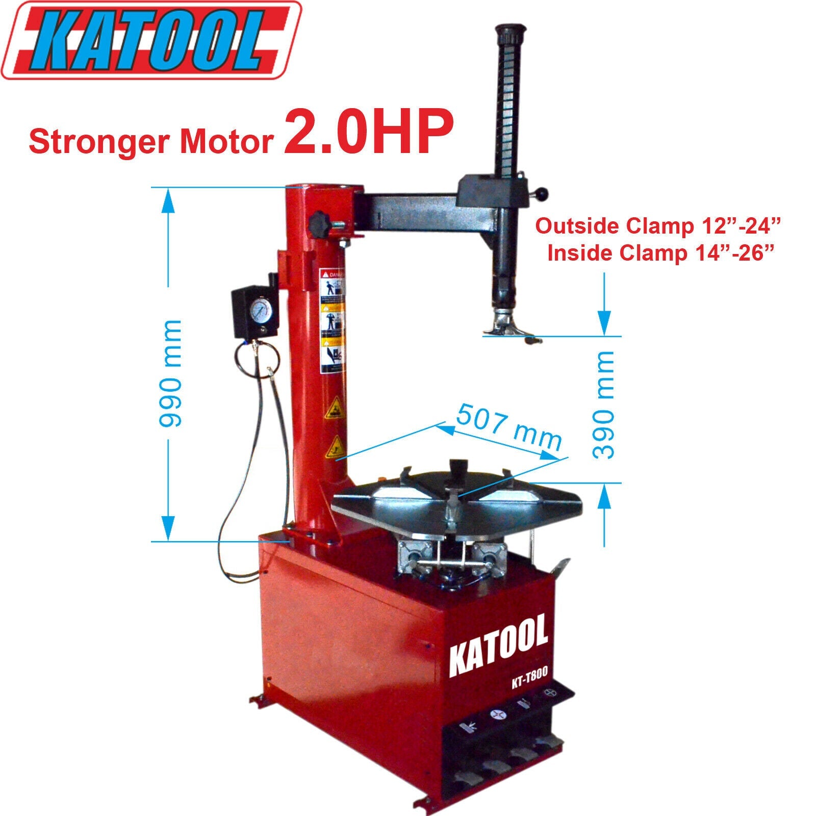 Katool KT-T800 Tire Changer & KT-B760 Wheel Balancer Combo