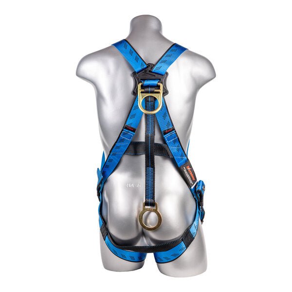 Kapture 3 Point Essential Full Body Harness - Dorsal D-Ring with 18" Ext O-Ring - Tongue Buckle Legs - All Sizes
