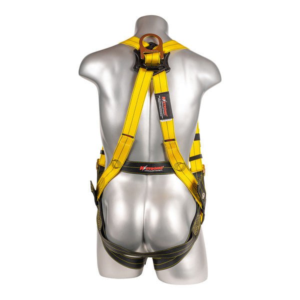 Kapture 5 Point Element Full Body Harness - 2 D-Rings QC Chest - Tongue Buckle Legs - Revolta Oil & Water Rep Webbing - All Sizes