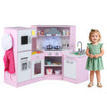 Kids Corner Pretend Kitchen Playset with Separated Washing Basin