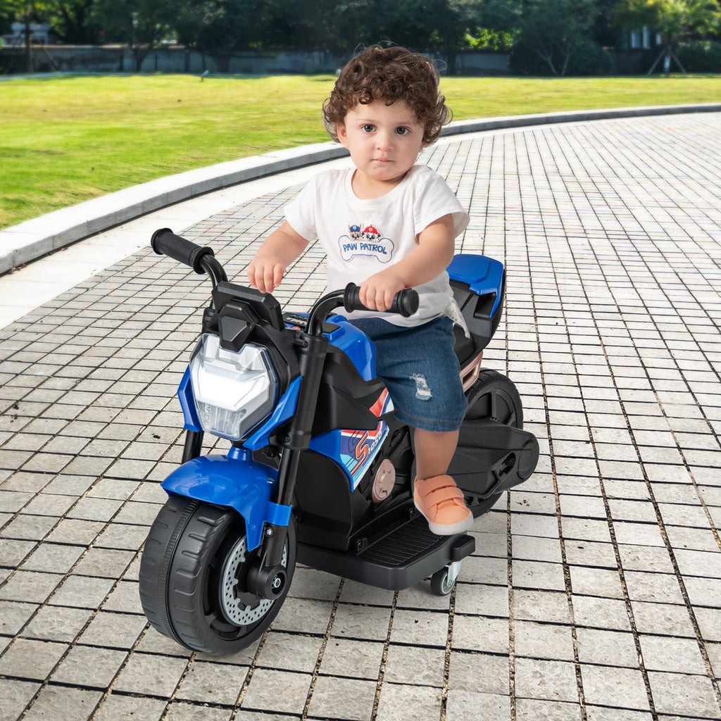 Kids Ride-on Motorcycle 6V Battery Powered Motorbike with Detachable Training Wheels