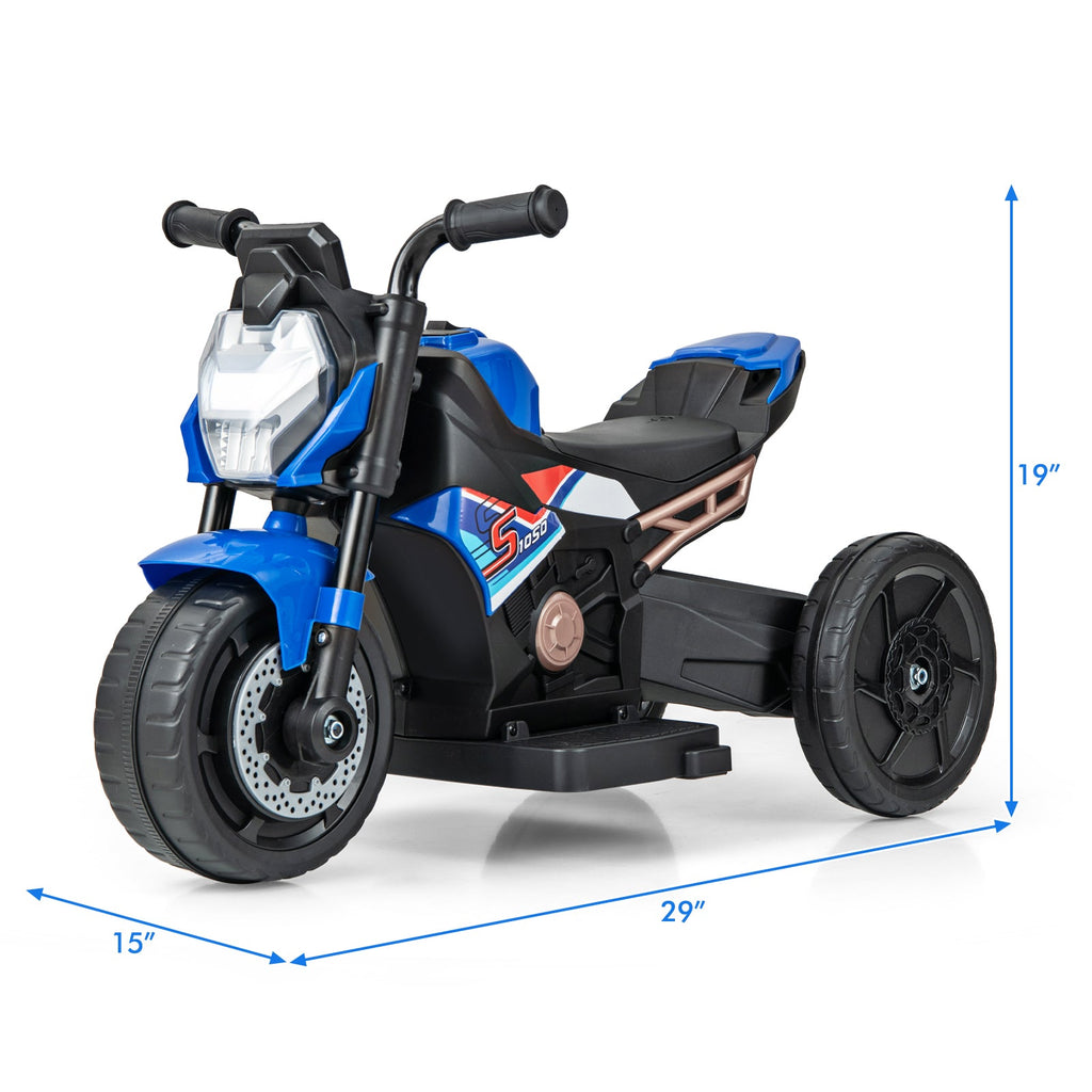Kids Ride-on Motorcycle 6V Battery Powered Motorbike with Detachable Training Wheels