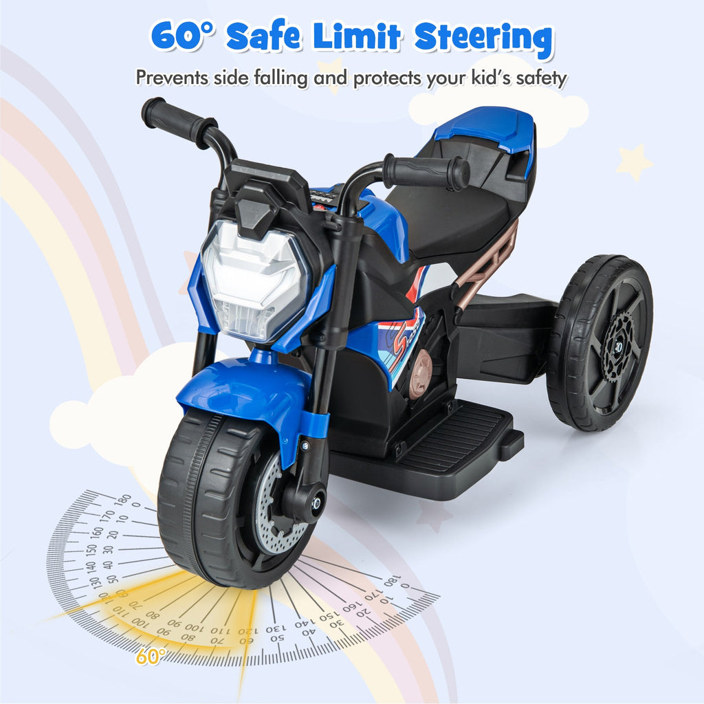 Kids Ride-on Motorcycle 6V Battery Powered Motorbike with Detachable Training Wheels