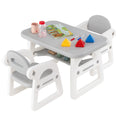 Kids Table and Chair Set with Building Blocks