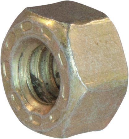 1/4-20 L9 Hex Nut Alloy Cadmium Yellow and Wax Coated Domestic USA (100)