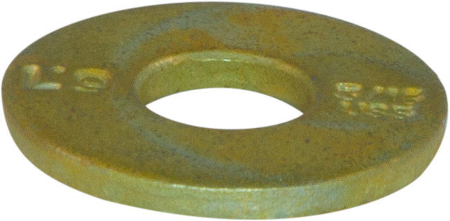5/8 L9 USS Tension Flatwasher Yellow Zinc Plated Domestic USA (50)