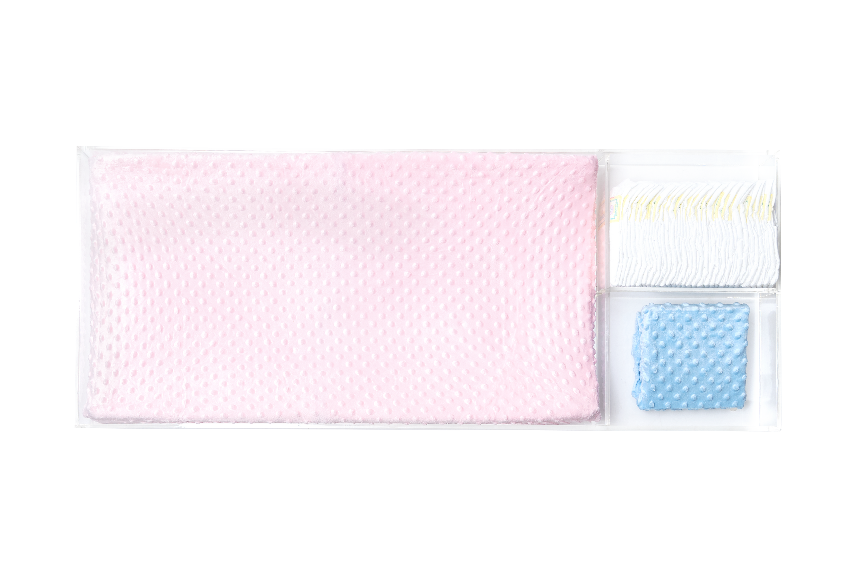 LELLOBABY™ -  6mm Thick Premier Edition Acrylic Diaper Changing Tray PLUS+