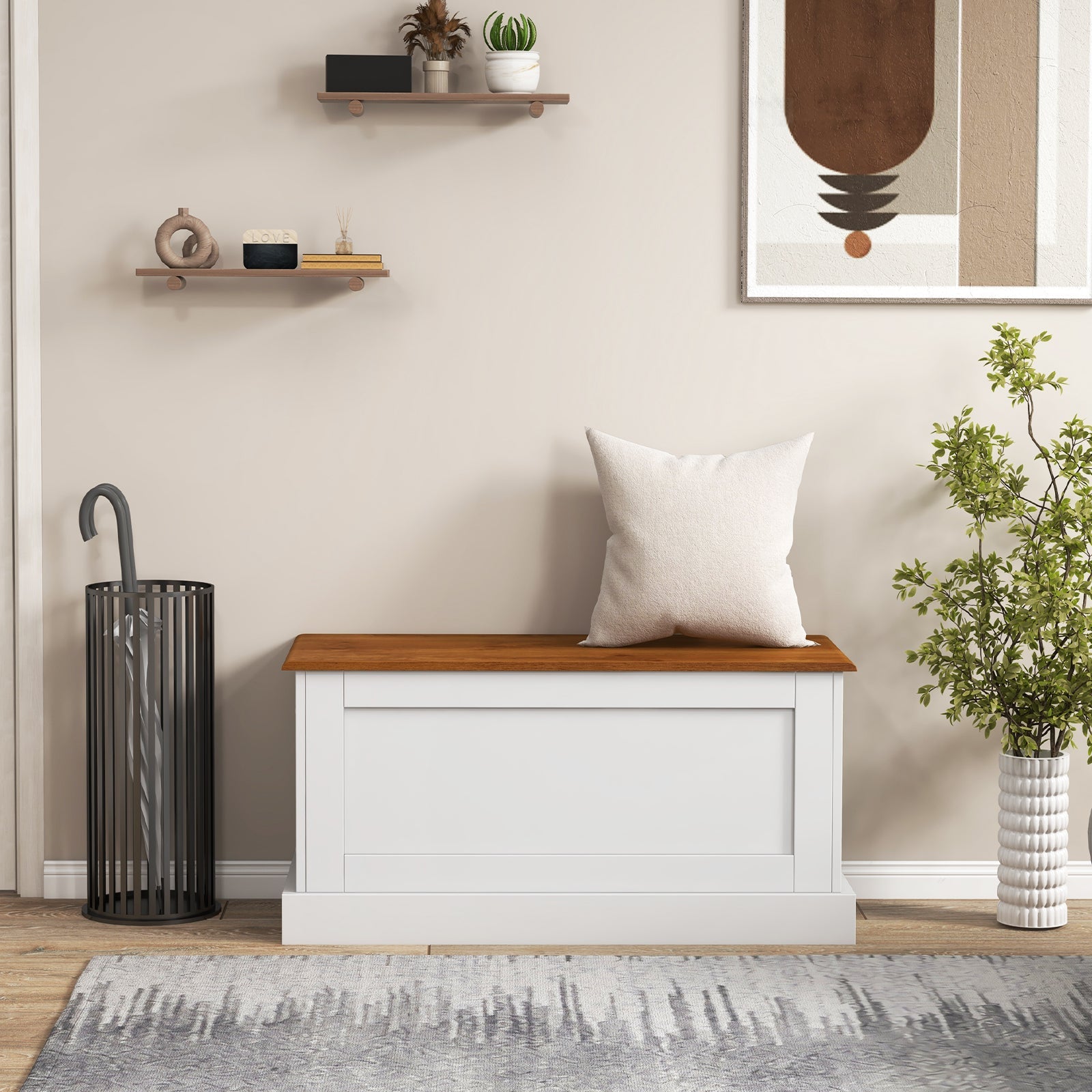 Large Storage Chest with Safety Metal Hinge