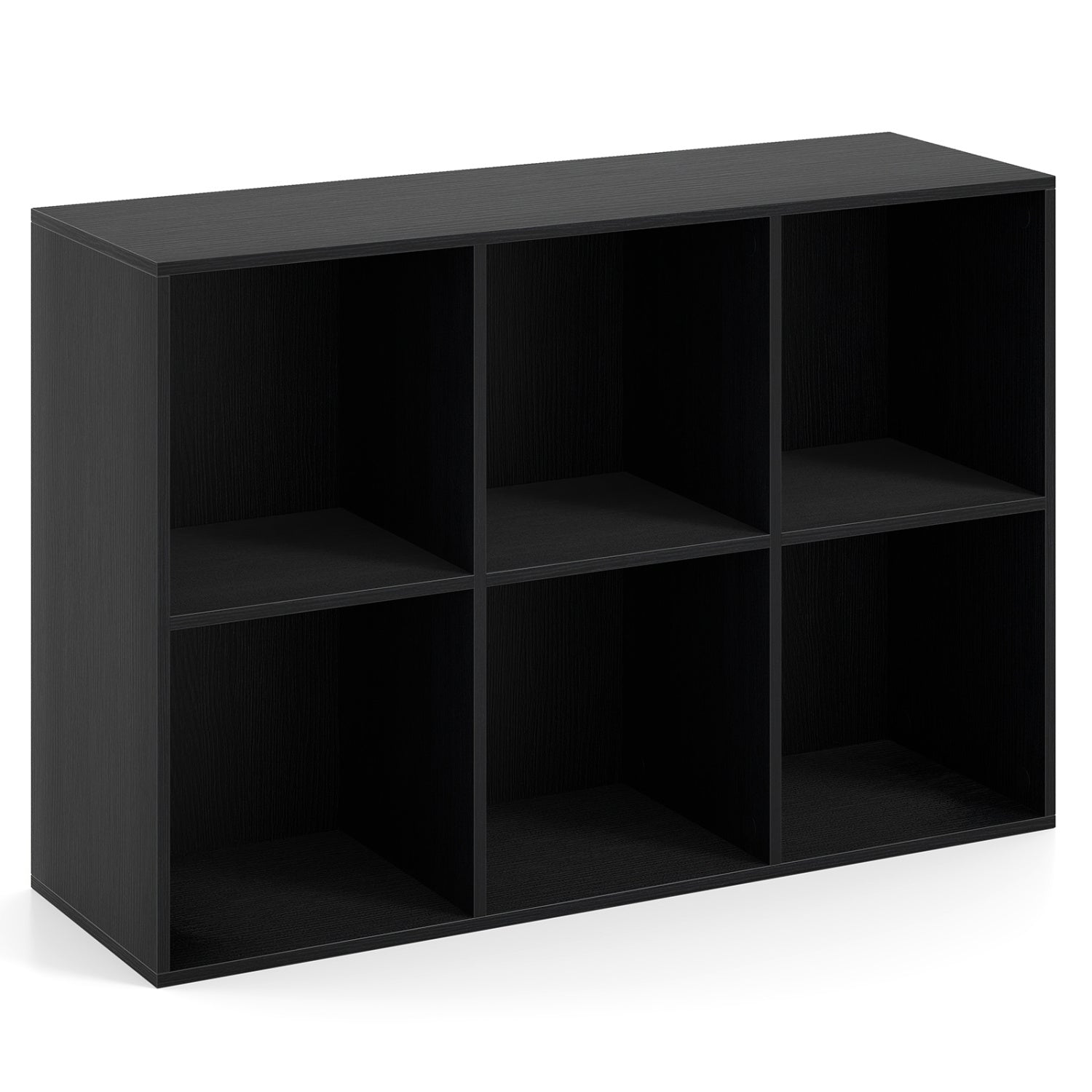 Modern 6-Cube Bookcase with Anti-tipping Kits for Bedroom Living Room-White