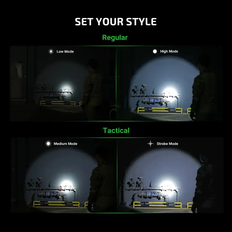 OLIGHT WARRIORX4FLDKET Warrior X 4 USB-C and MCC Rechargeable Tactical Flashlight With Holster - Flat Dark Earth