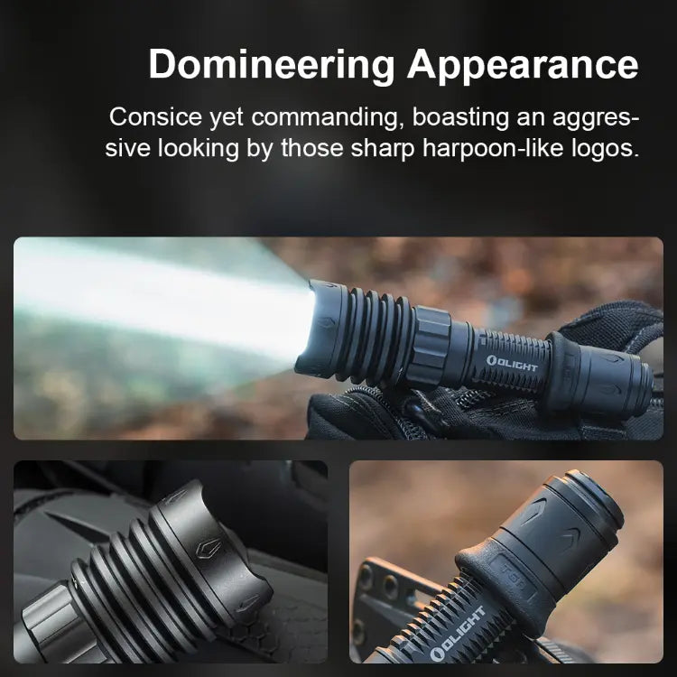 OLIGHT WARRIORX4MTBK Warrior X 4 USB-C and MCC Rechargeable Tactical Flashlight With Holster - Matte Black