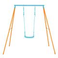 Outdoor Heavy Duty Metal Toddler Swing Set with Stand