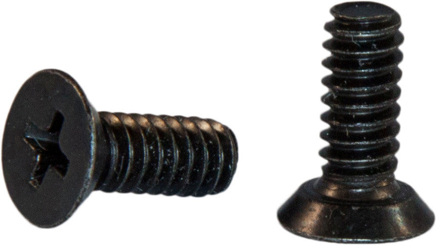12-24 x 3/8 Phillips Flat 82 Undercut Machine Screw Black Zinc Plated (9,000)