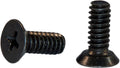 2-56 x 3/16 Phillips Flat 82 Undercut Machine Screw Black Zinc Plated (10,000)