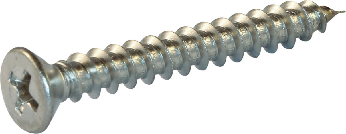 8 x 2 Phillips Flat Sheet Metal Screw 18-8 (A2) Stainless Steel