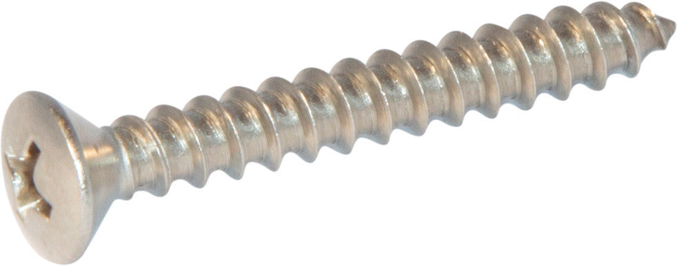 10 x 1 Phillips Oval Sheet Metal Screw 18-8 (A2) Stainless Steel