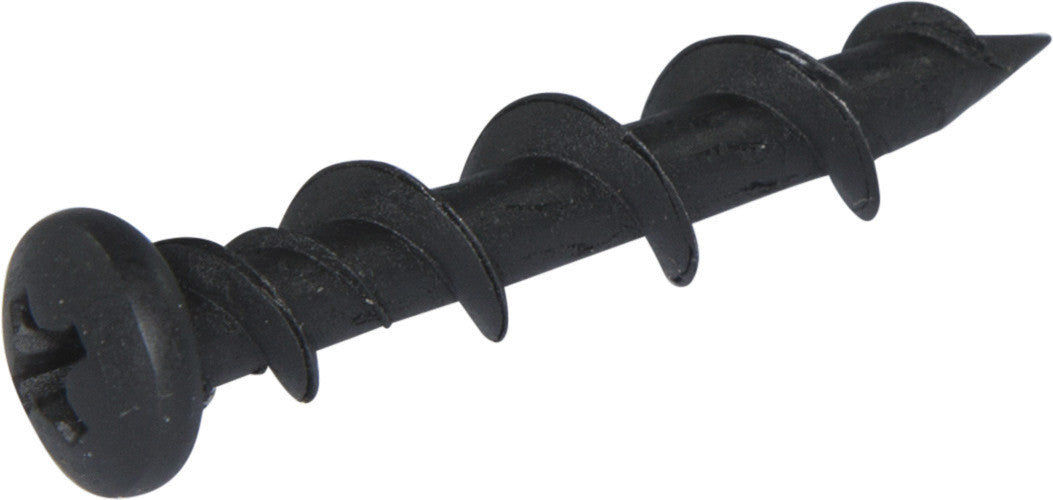 1/4 x 1 1/4 Phillips Pan Wall-Dog™ Light Duty Anchors Black - Carton (500)
