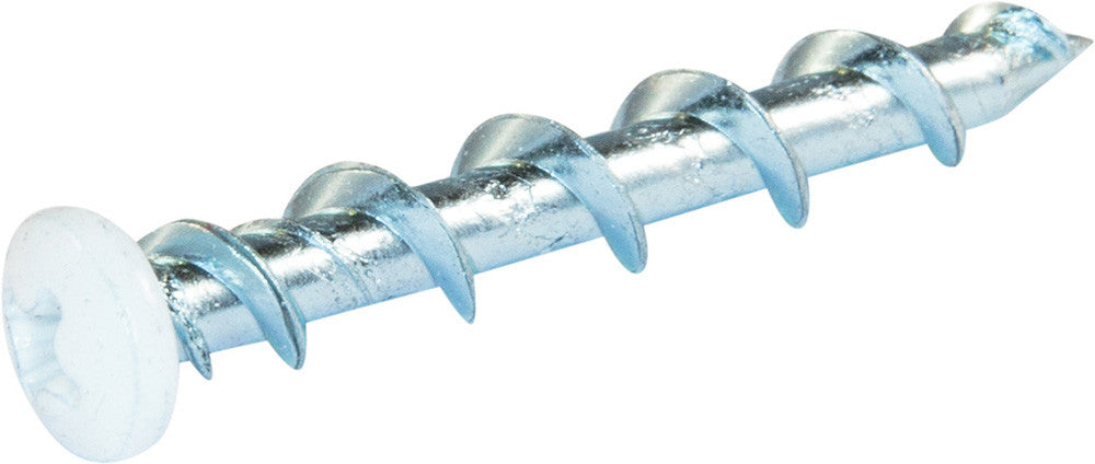 1/4 x 1 1/2 Phillips Pan Wall-Dog™ Light Duty Anchors White - Box (100)