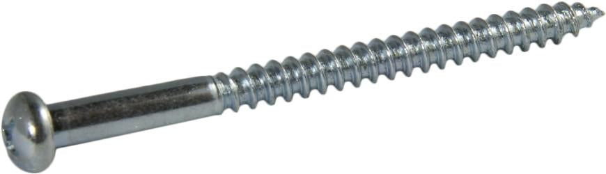 6 x 2 1/2 Phillips Round Head Wood Screw Zinc Plated