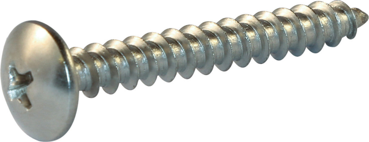10 x 1 Phillips Truss Head Sheet Metal Screw 18-8 (A2) Stainless Steel