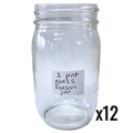 Pint Glass Mason Jar - 16 oz