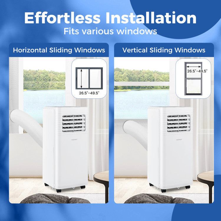 8000 BTU Portable Air Conditioner 3 in 1 AC Unit with Fan and Dehumidifier
