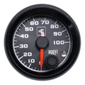 Power Driven Black 2-1/16" 100 psi Boost Gauge with Warning