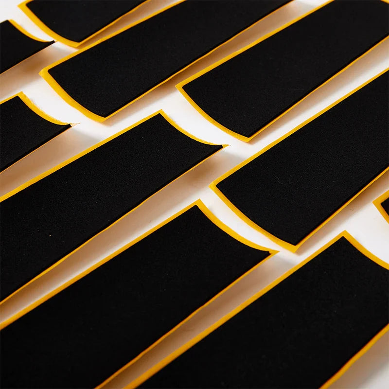 10Pcs Black Foam Fingerboard Grip Tape | Non-slip Deck Stickers 38x110mm