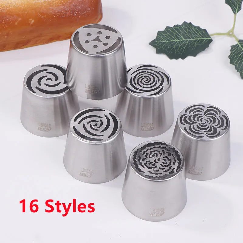 1Pc Stainless Steel Russian Piping Tip | Christmas Cake Icing Nozzle for Cupcake Decorating