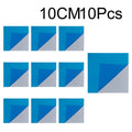 10Pcs 10CM Square Mirror Glass Tile Wall Stickers | Self Adhesive Acrylic Mosaic Home Decor