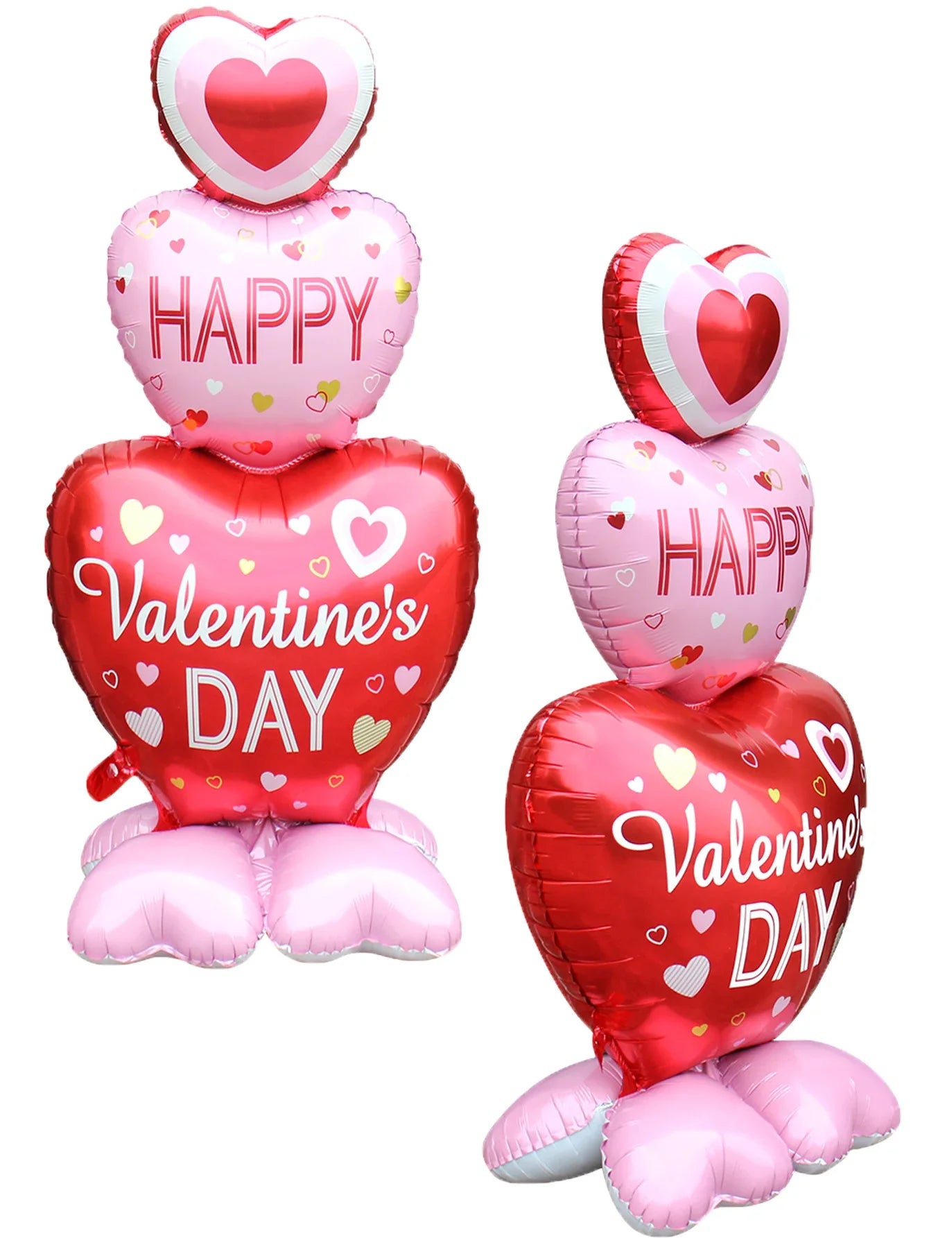 Heart to Heart Love Bear Balloon | Valentine's Day Decor with Stand