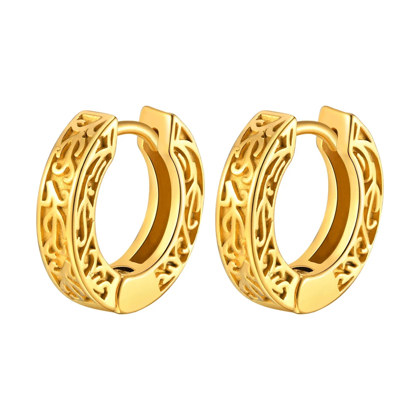 Stainless Steel Small Hoop Earrings for Men | Hypoallergenic Huggies