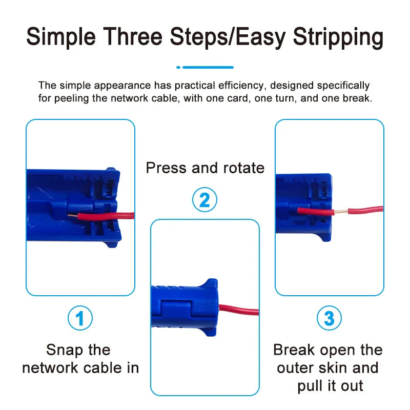 Portable 2in1 Cable Stripper | Multifunctional Automatic Wire Stripping Tool