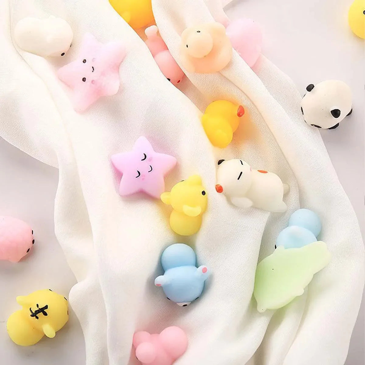30 PCS Pinch the Joyful Animal Toy Set | Squeeze Stress Relief Fidget Toys for Kids and Adults