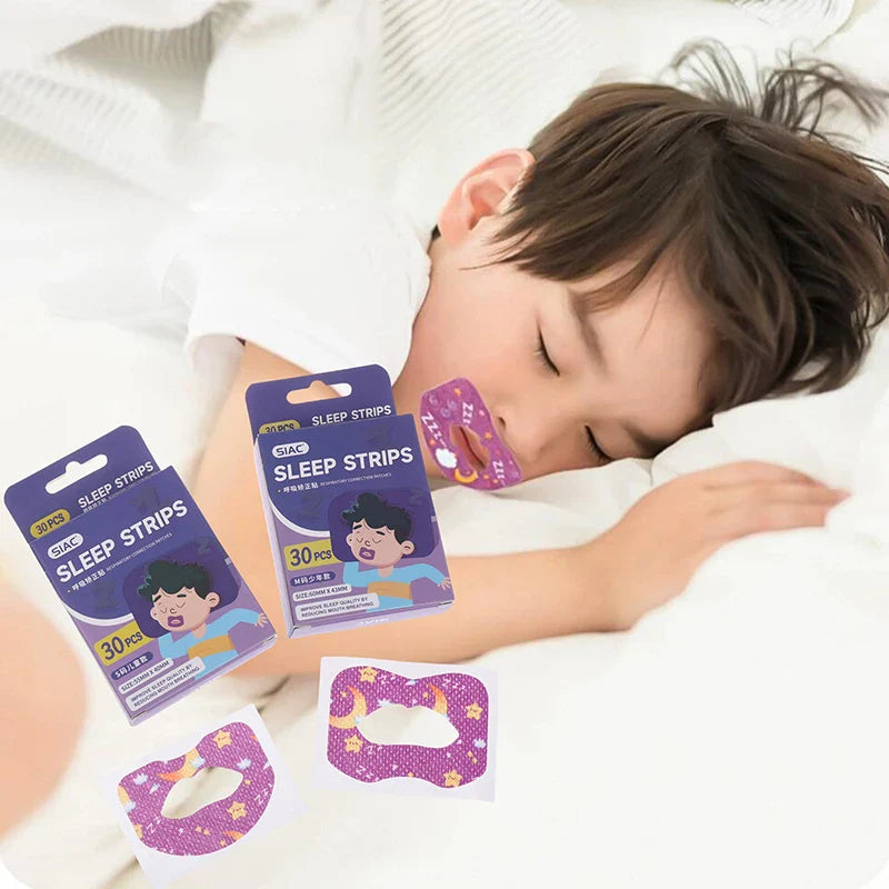 Children Anti-Snoring Mouth Breathing Correction Stickers | 30 Pack for Better Night Sleep