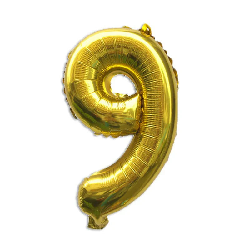 32 Inch Gold Foil Number Balloons | Birthday Party Decorations