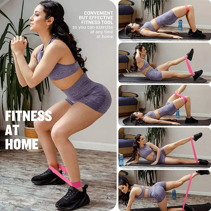 Resistance Loop Exercise Bands Set | 5 Levels Elastic Bands for Strength Training