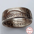925 Sterling Silver Vintage Distressed Ring | Men's Craft Relief Wedding Band