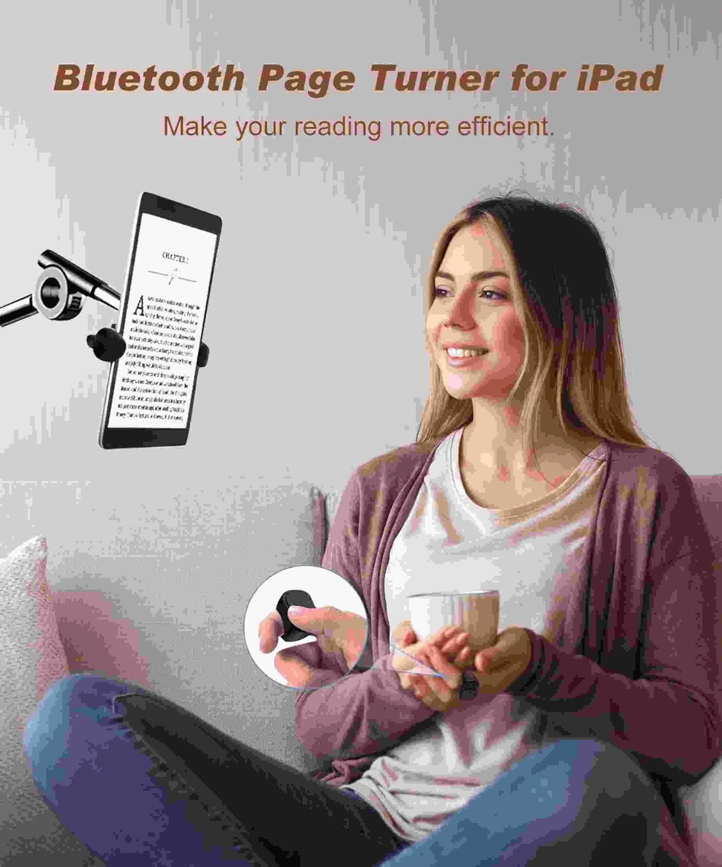 Bluetooth Scrolling Ring Remote | Wireless Camera Shutter and Media Control for iOS and Android