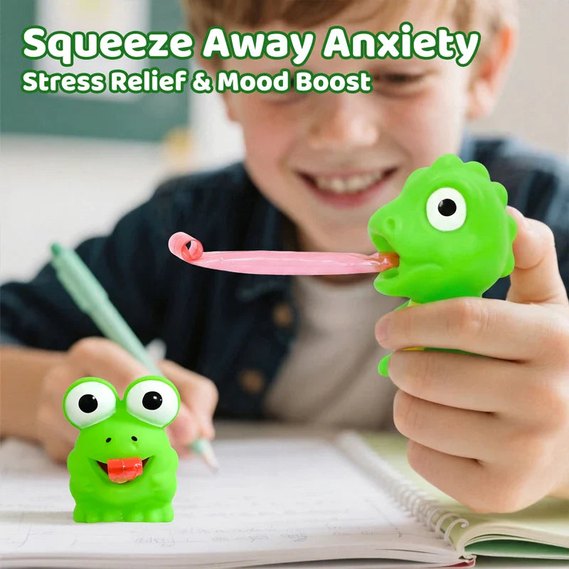 Funny Frog Dinosaur Squeeze Toy | Creative Sensory Fidget Gift for Kids