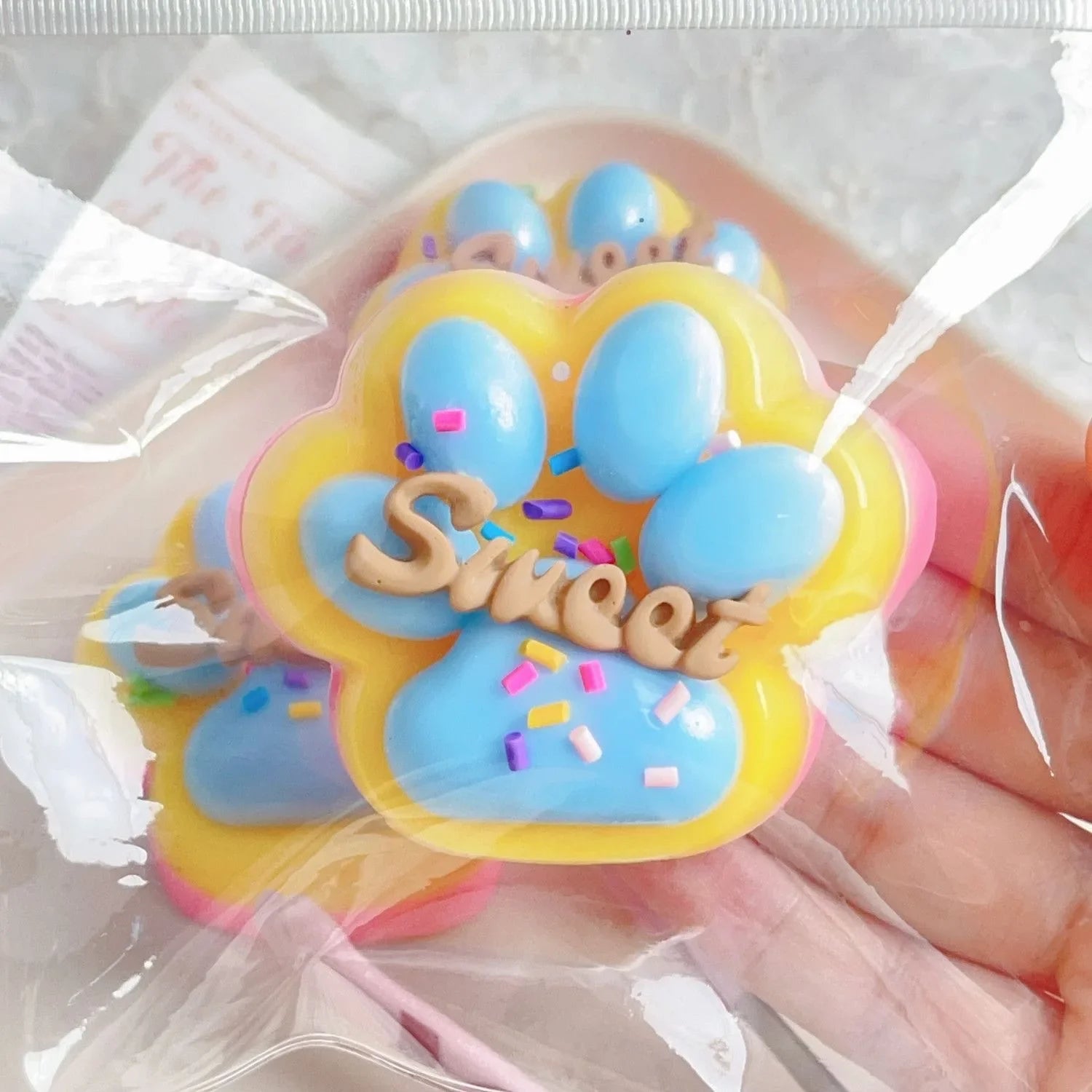Squishy Cat Paw Stress Toy | Soft Jelly Fidget Toy for Anxiety Relief