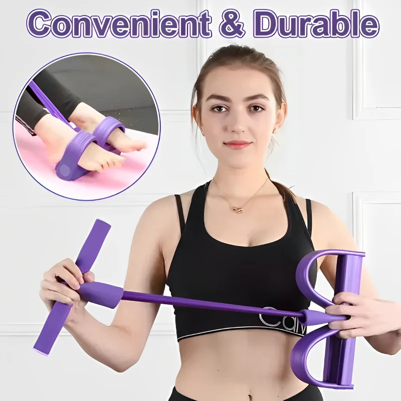 Four-Tube Pedal Tensioner | Multi-Functional Home Fitness Equipment