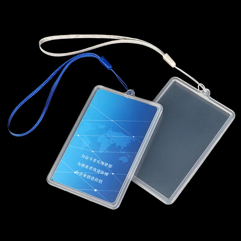 Waterproof Transparent Card Cover | Bus Pass ID Holder with Lanyard