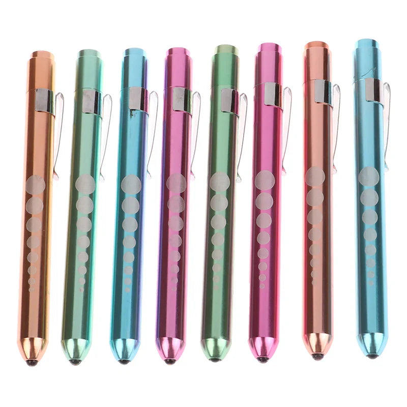 LED Medical Penlight with Pupil Gauge | Reusable Pocket Flashlight for Nurses and Doctors