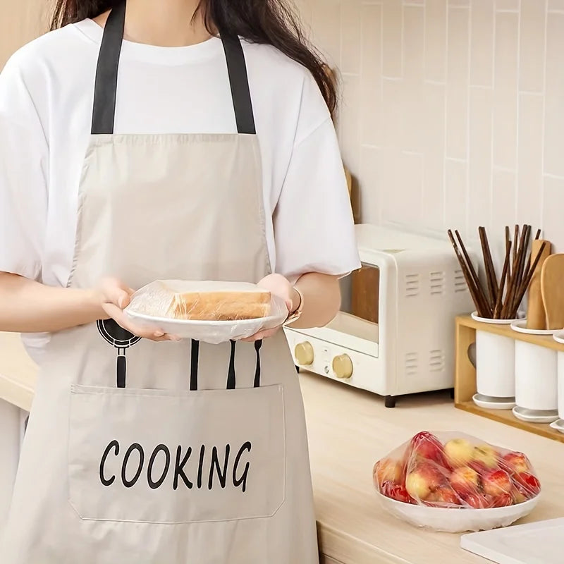 100pcs Disposable Plastic Wrap Covers | Food Grade PE Bowl Covers