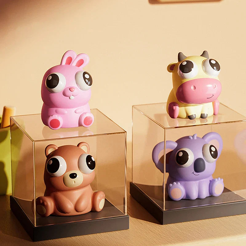 Pop Eye Squeeze Cartoon Animal Sensory Toy | Stress Relief Fidget Gift