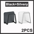 Kitchen Sponge Holder 2-Pack | Wall-Mounted Stainless Steel Dishcloth Rack