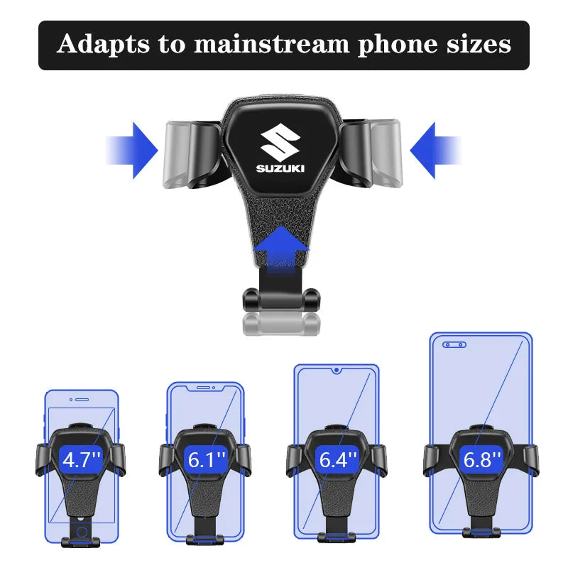 Car Phone Holder for Suzuki Swift Jimny Alto SX4 | Gravity Auto Clamp Bracket
